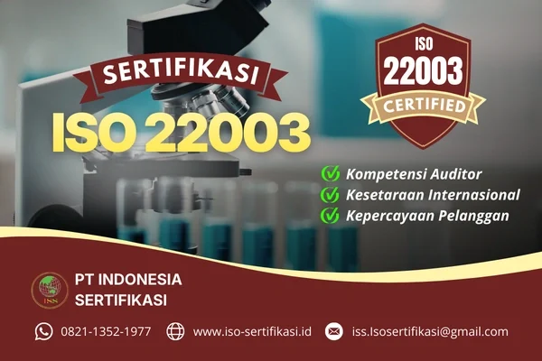 Sertifikas ISO 22003 Dari PT. Indonesia Sertifikasi
