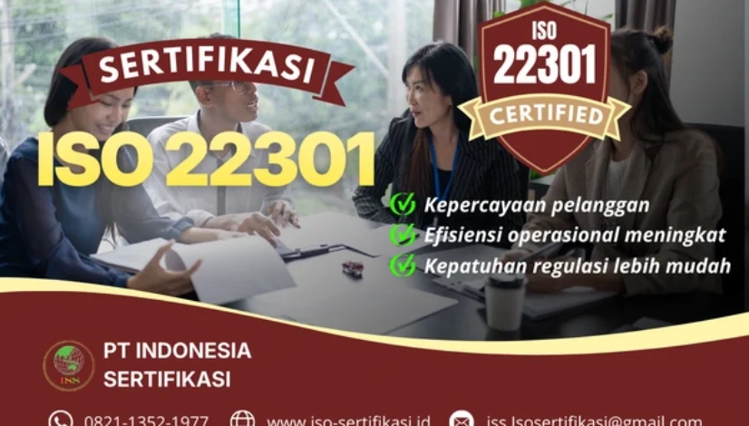 Sertifikasi ISO 22301 Dari PT. Indonesia Sertifikasi