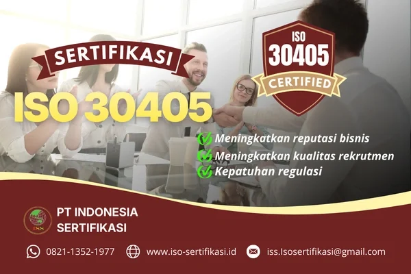 Sertifikasi ISO 30405 Dari PT. Indonesia Sertifikasii