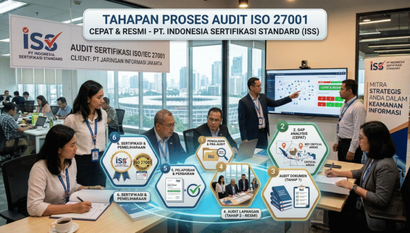 tahapan proses audit ISO 27001 cepat dan resmi bersama pt. indonesia sertifikasi standard